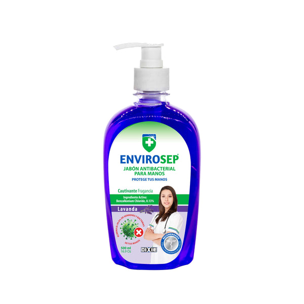 Jabón Antibacterial EnviroSep - Botella de 500 ml (16.9 oz)