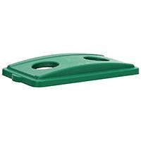 '-TAPA PLASTICA PARA BASURERO RECTANGULAR VERDE, CONTINENTAL 7316GN.