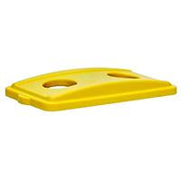 '-TAPA PLASTICA PARA BASURERO RECTANGULAR AMARILLO, CONTINENTAL 7317YW.