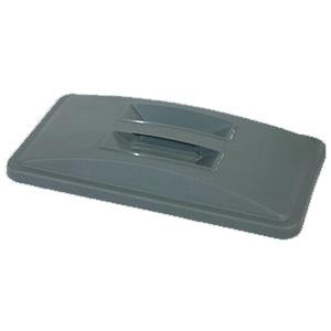 '-TAPA PLASTICA PARA BASURERO RECTANGULAR GRIS, TRUST No. 1643GRAY.