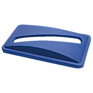 '-TAPA PLASTICA PARA BASURERO RECTANGULAR AZUL, TRUST No. 1641GRN.