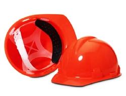 '-CASCO DE SEGURIDAD BETA DURO DE 4 PTOS. DE SUSPENSION SIN RACHET EN COLOR NARANJA,