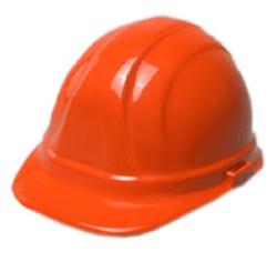 '-CASCO DE SEGURIDAD DE 6 PTOS. DE SUSPENSION CON RATCHET COLOR NARANJA, OMEGA II MEGA RATCHET HP250R